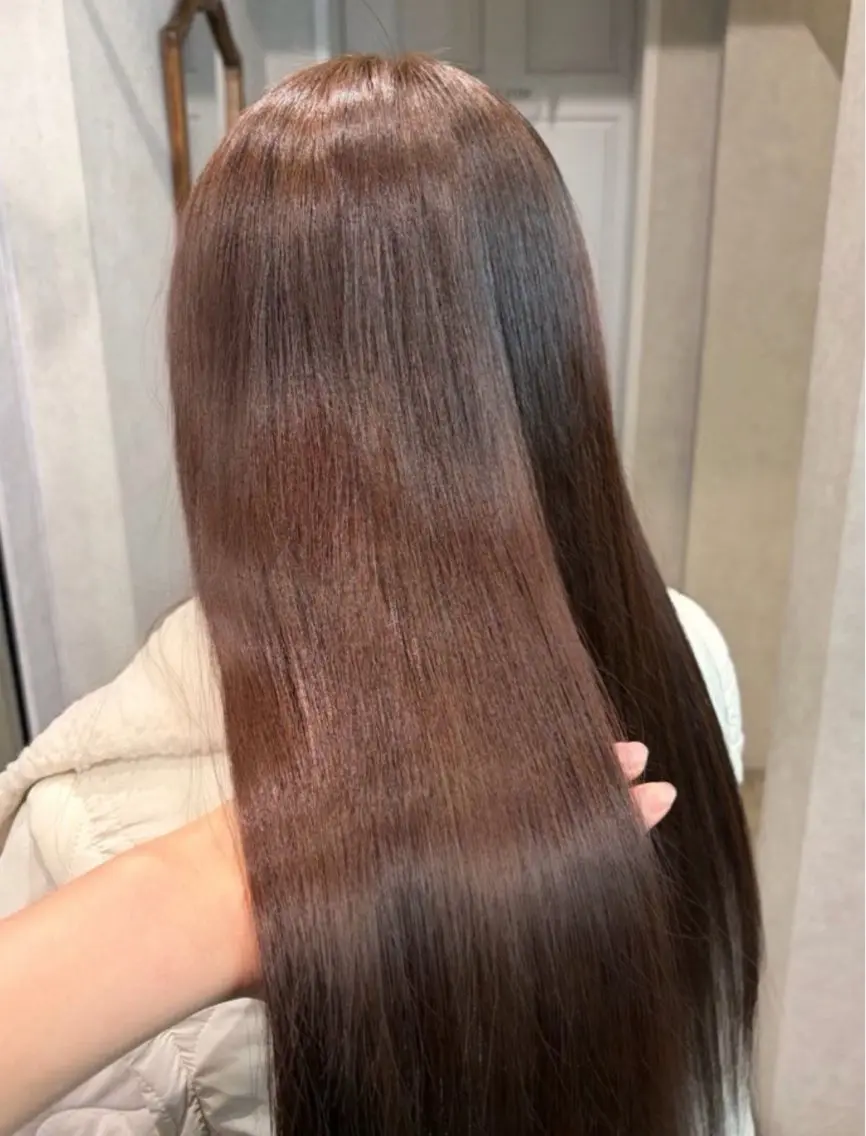 ロング カラー ブラウンカラー トリートメント ヘアカラー 透明感カラー🫧🎀 まりなのヘアスタイル