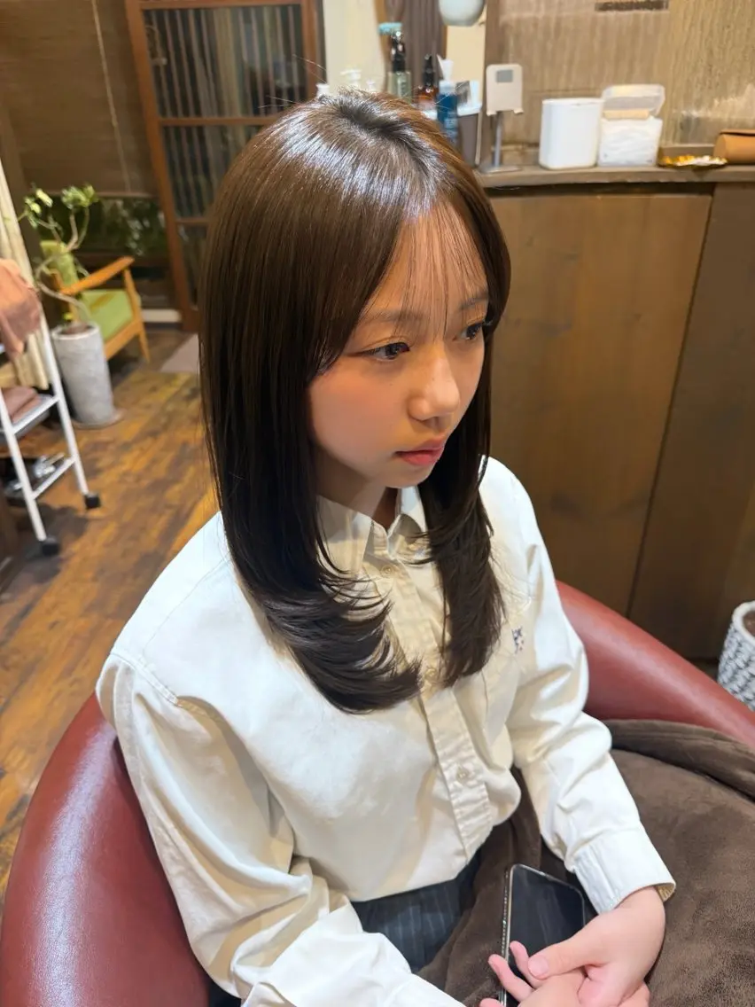 ミディアム レイヤーカット 大原/和泉府中 /レイヤー/ショートのヘアスタイル