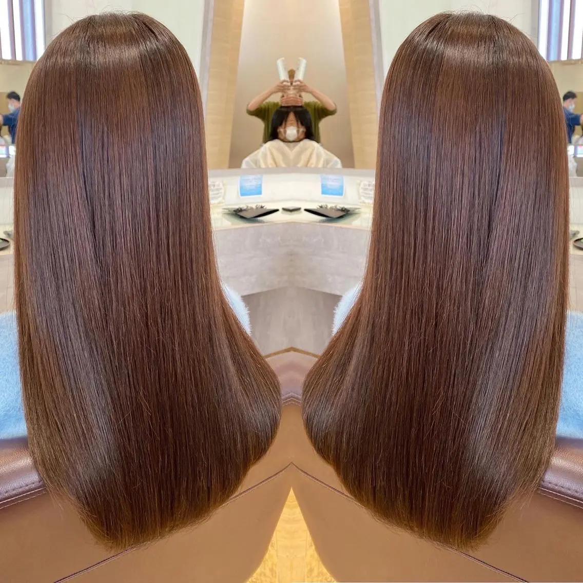 ロング カラー 髪質改善 🫧髪質改善×艶髪 🫧根本泰成🫧のヘアスタイル