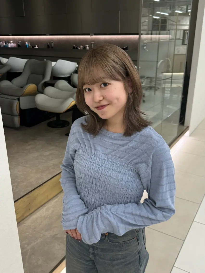 ミディアム 銀座☀️ボブ美容師 佐藤ルイのヘアスタイル