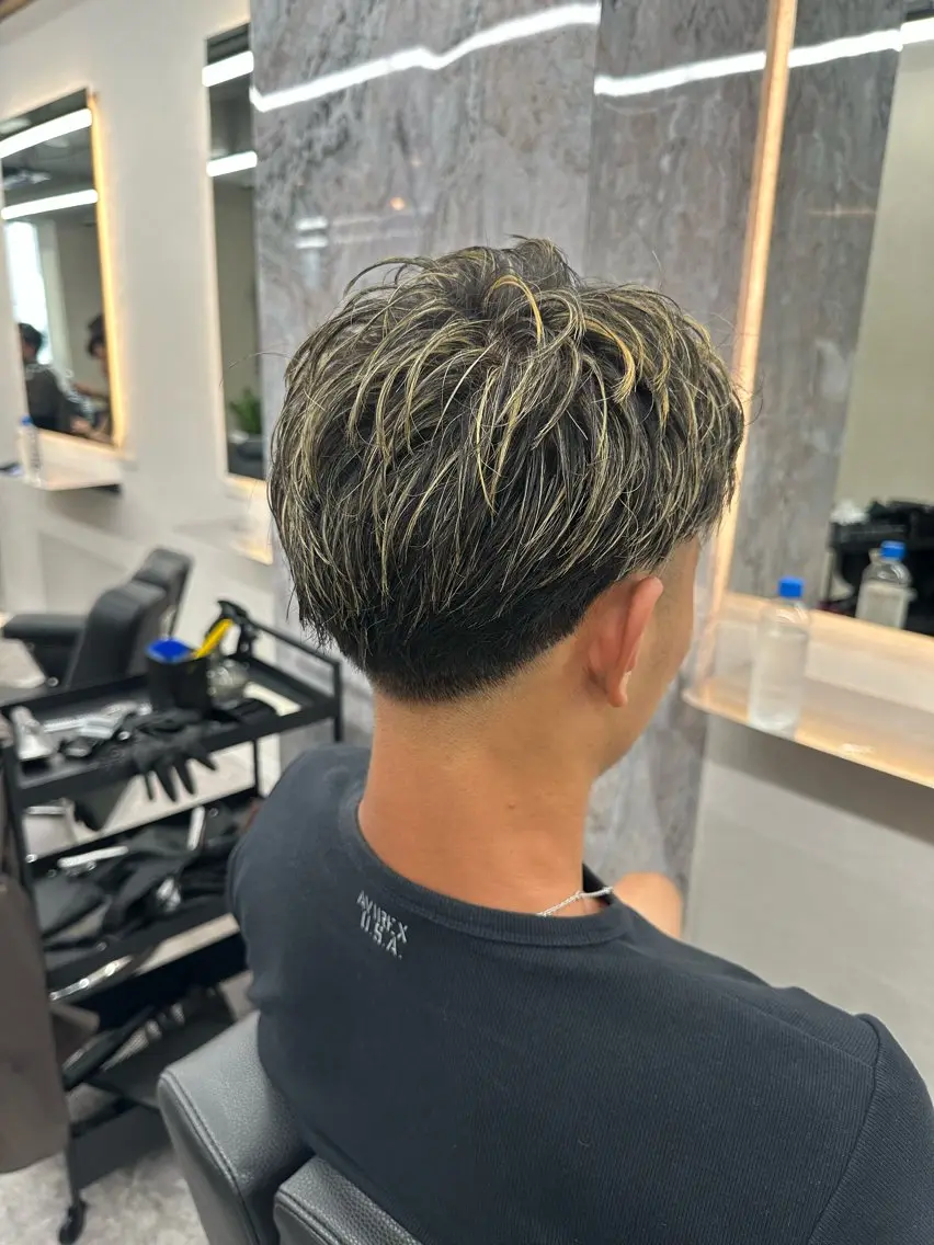 カラー メンズ 大宮/海外風パーマ 🇺🇸隼也🇪🇸のヘアスタイル