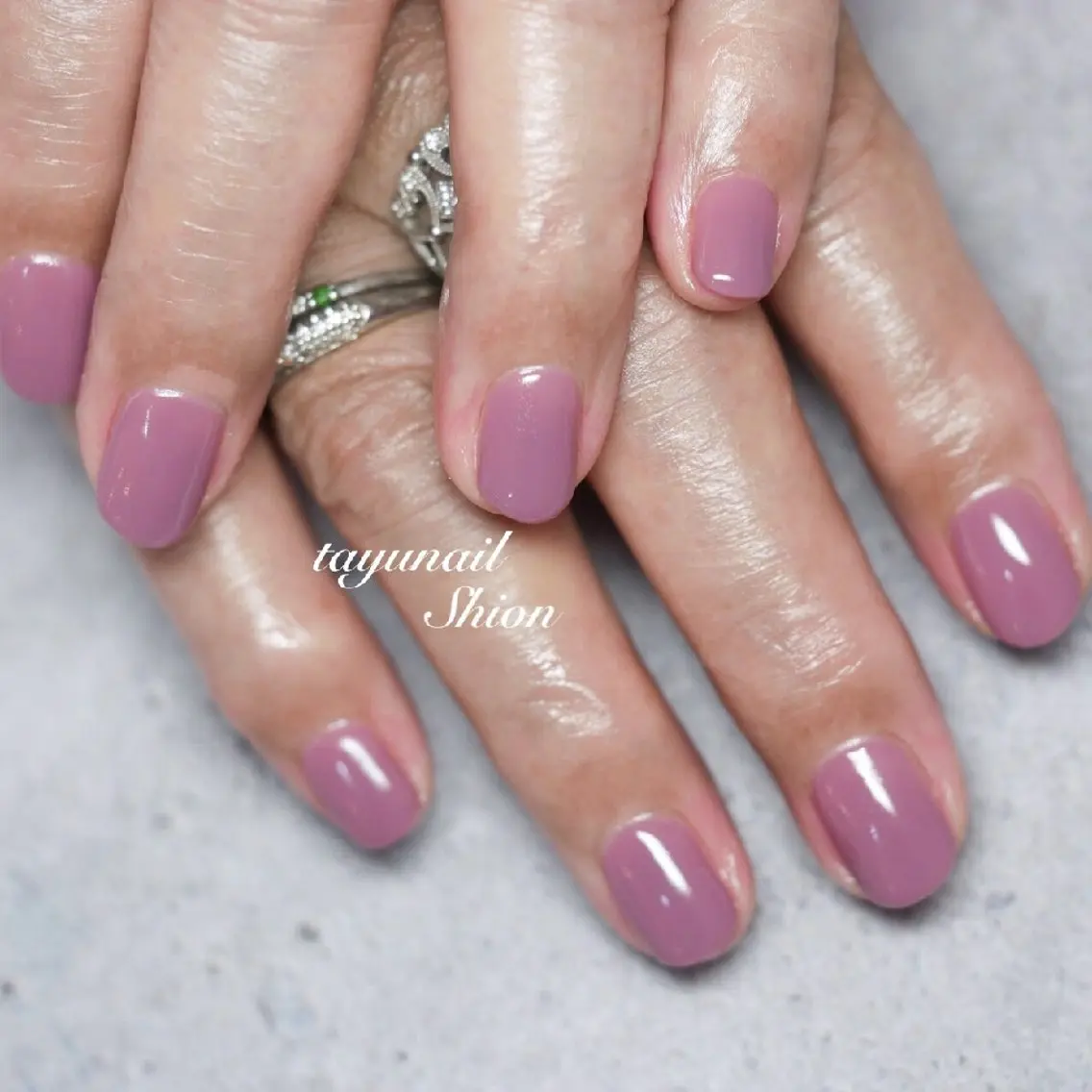 ネイル ジェルネイル ワンカラーネイル パラジェル ピンク ネイルサロン 【たゆnail】のネイルデザイン