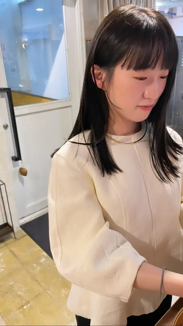ミディアム カット ヘアカラー 小林 和正のヘアスタイル