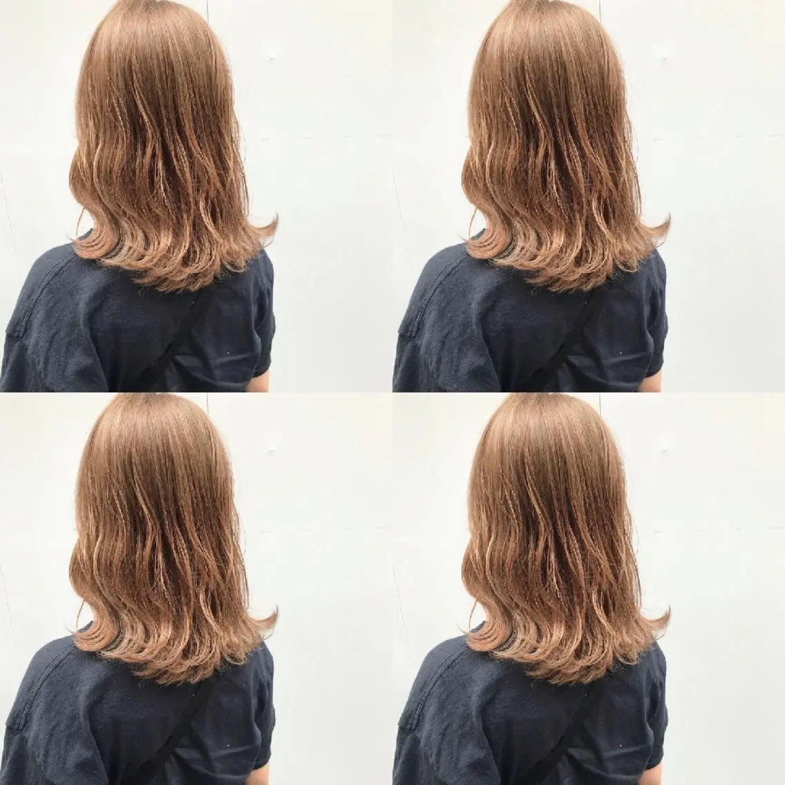 セミロング カラー ベージュカラー ブリーチ 竹内啓太 ボブのヘアスタイル