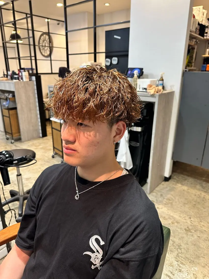 ショート パーマ メンズ メンズパーマ メンズ専門 Ryukiのヘアスタイル