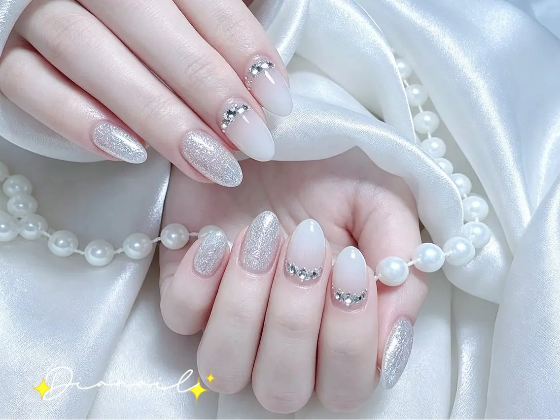 ネイル フットネイル 韓国ネイル レース マグネットネイル ニュアンスネイル ハンドネイル Dia nail サロンのネイルデザイン