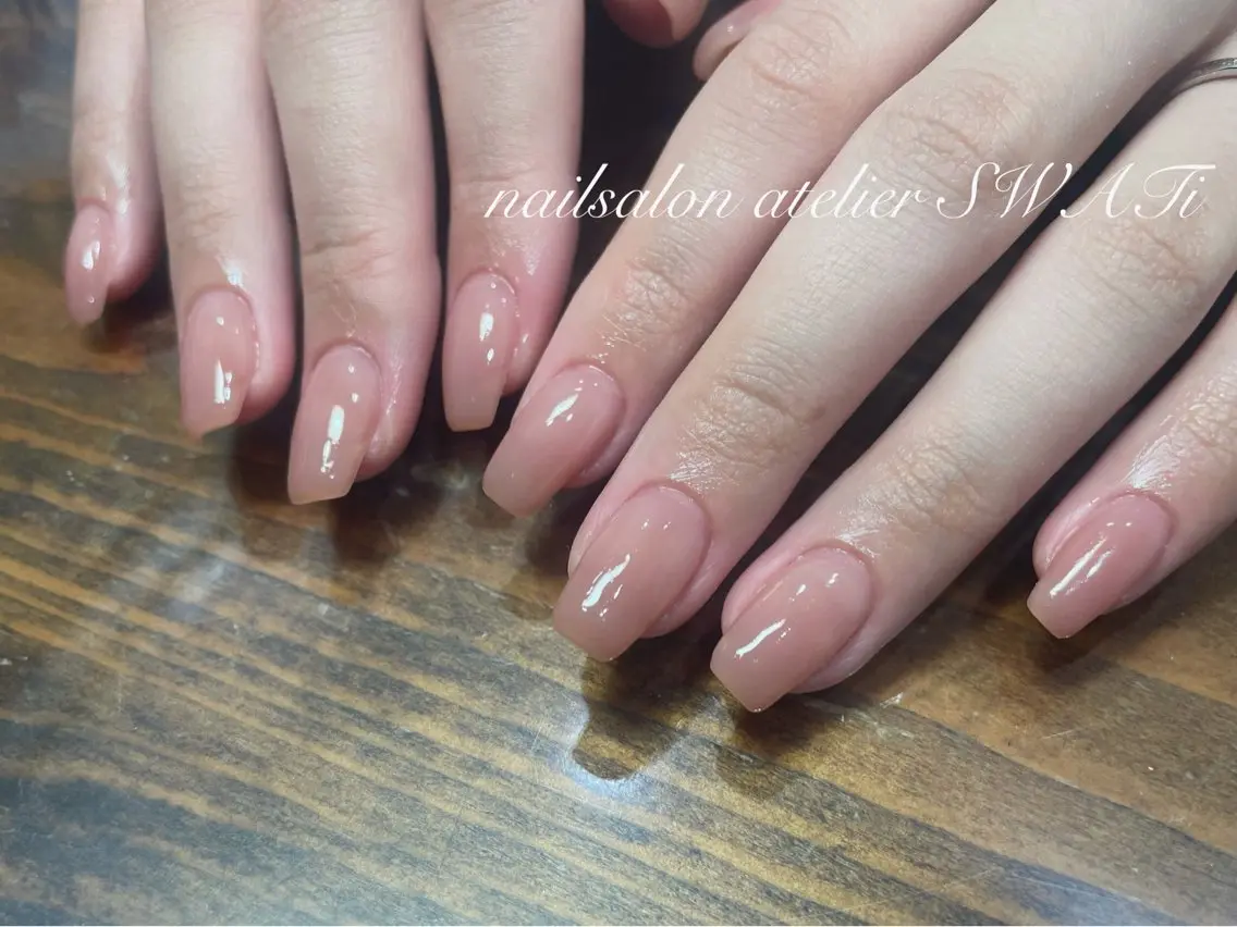 ハンドジェル💅ワンカラー　ラメへの変更可（オフ＋550円）の写真