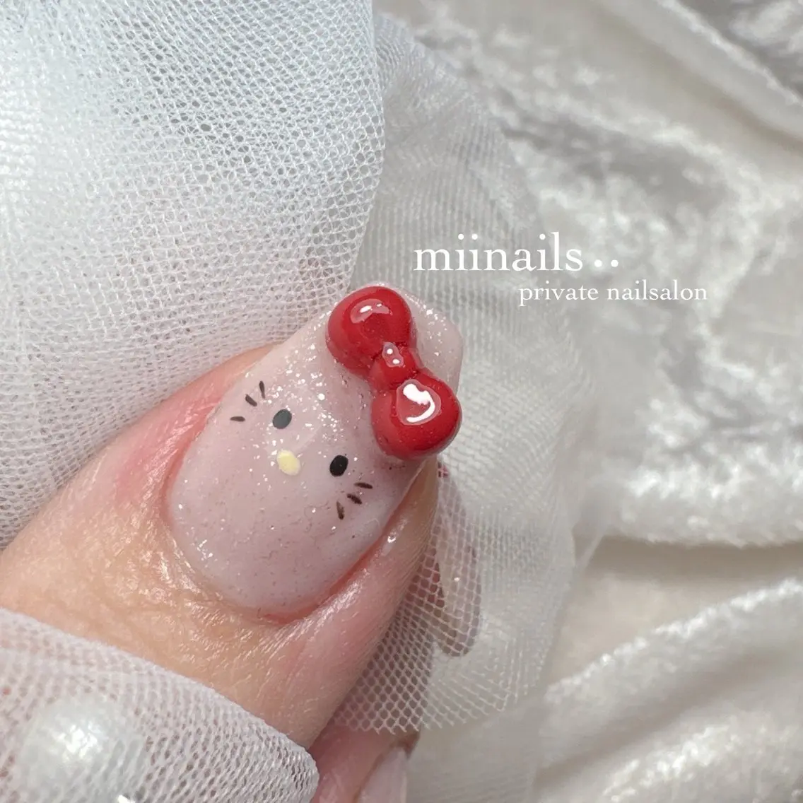 ネイル 韓国ネイル マグネットネイル ワンホンネイル ハンドネイル nailsalon miinailsのネイルデザイン