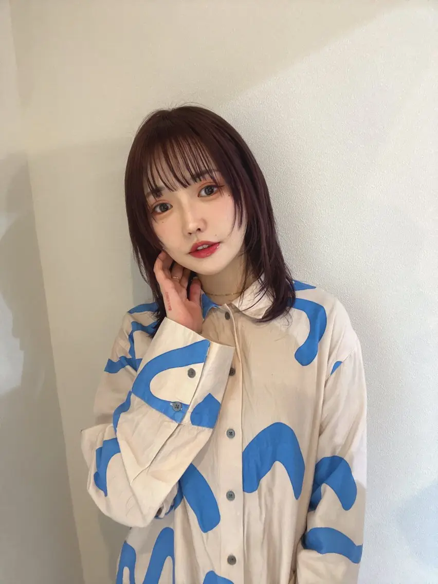 ミディアム カラー 店長 小池アキトのヘアスタイル