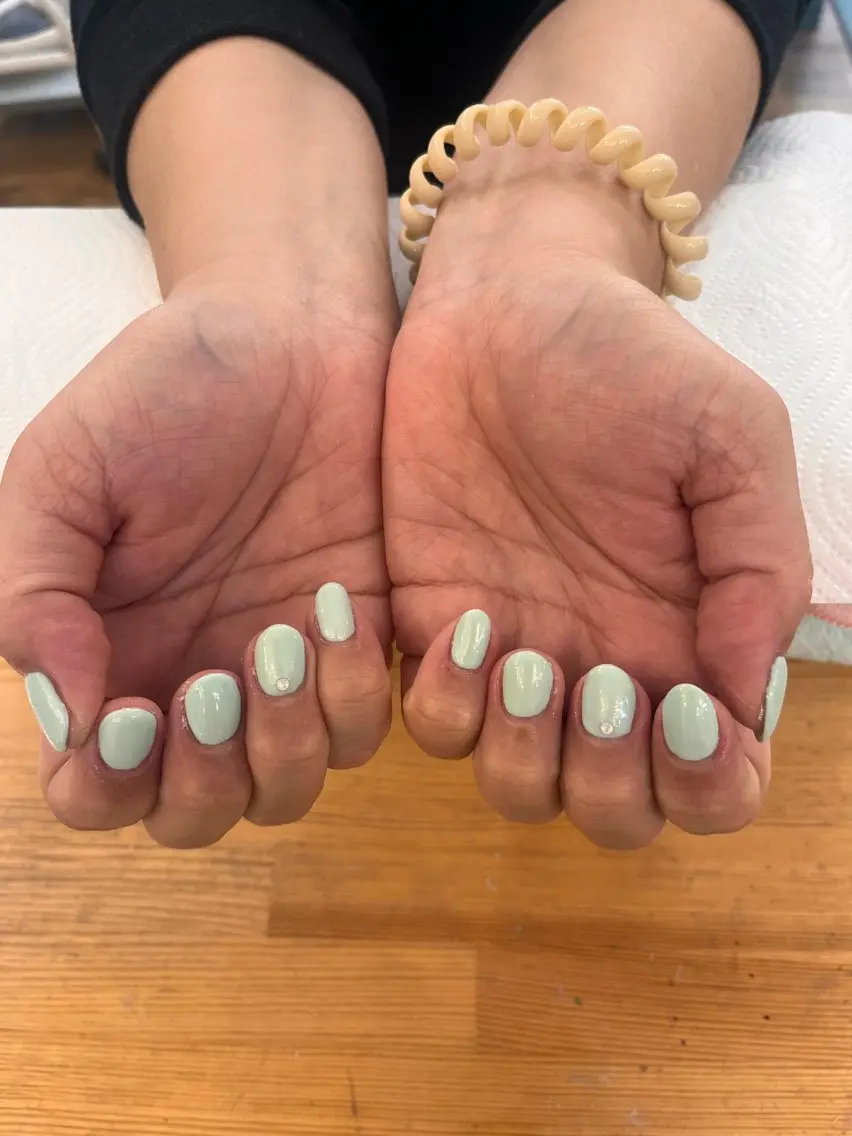 ネイル ワンカラーネイル nailAlaia 妙典店 アイリのネイルデザイン