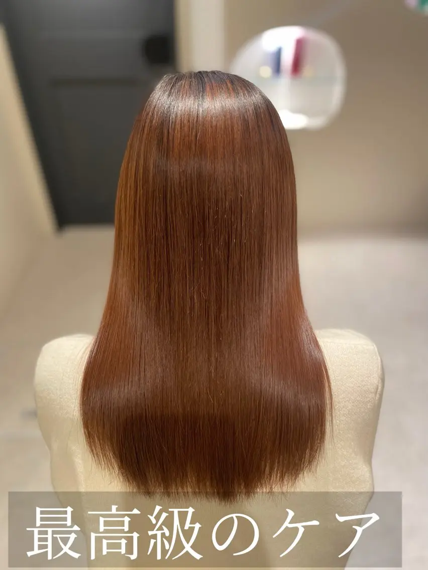 ロング 縮毛矯正 トリートメント 髪質改善/艶カラー✨ 𝔂𝓾𝓴𝓲のヘアスタイル