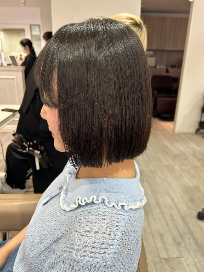 ミディアム ボブ カット Akane🤎 ash本八幡のヘアスタイル