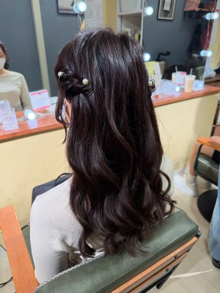 編み込みたらしorハーフツイン🍒✨の写真
