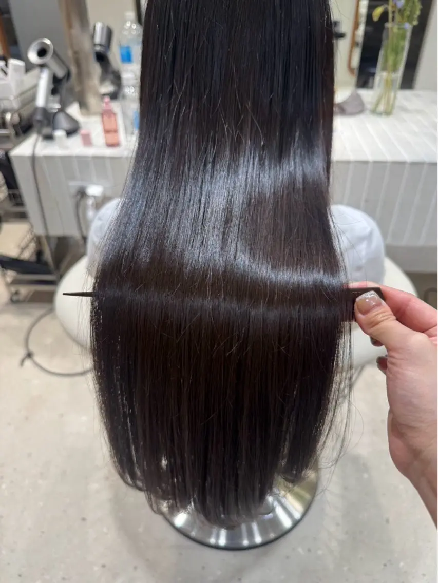 ロング カラー ence銀座 きょうのヘアスタイル