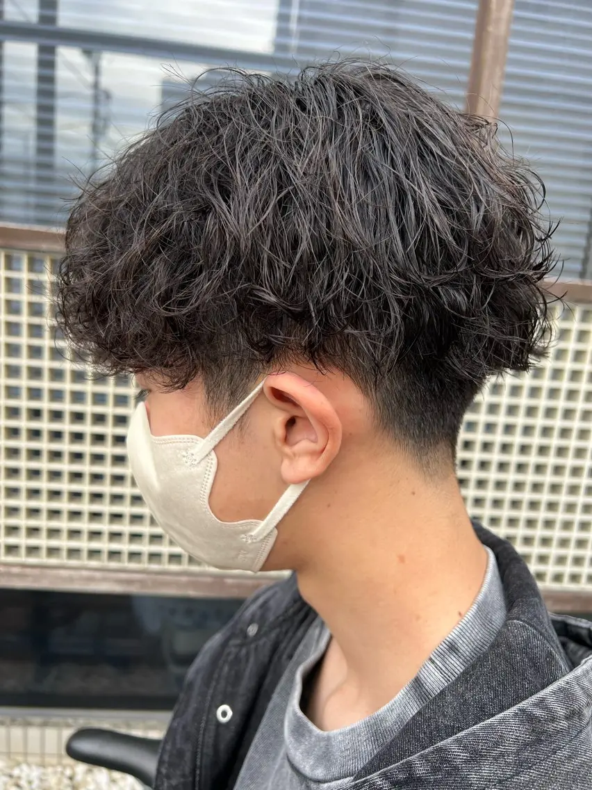 パーマ メンズ カット パーマ トリートメント 安田  裕輝のヘアスタイル