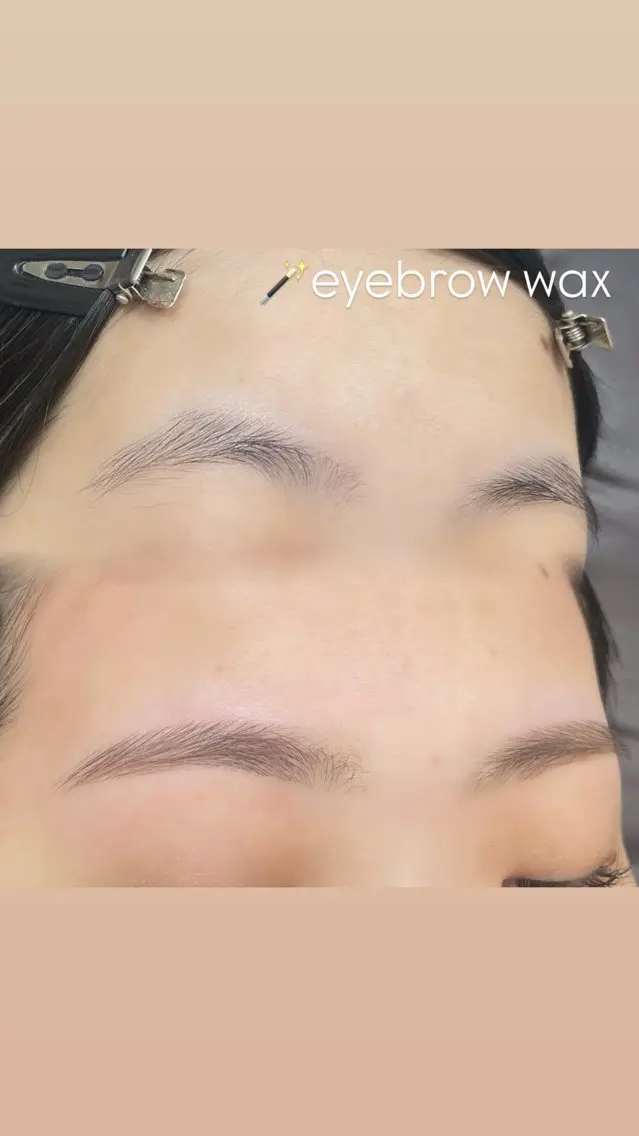 ꒰ 人気No.1🌟꒱🪄︎︎アイブロウWAX(間引き、メイクあり)¥6200✨の写真