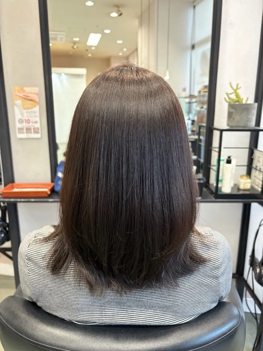 ミディアム ヘアカラー 大橋 遥奈のヘアスタイル