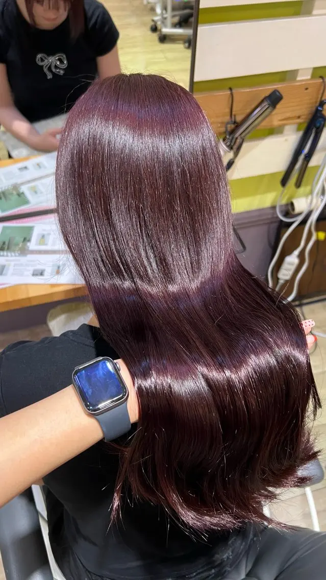 セミロング カラー ヘアカラー トリートメント ミディアムレイヤー/ 艶カラー🎀 emiのヘアスタイル
