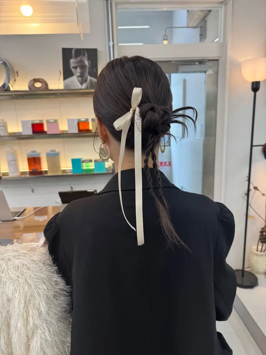 ミディアム ヘアアレンジ ヘアセット MIES amane(アマネ)のヘアスタイル