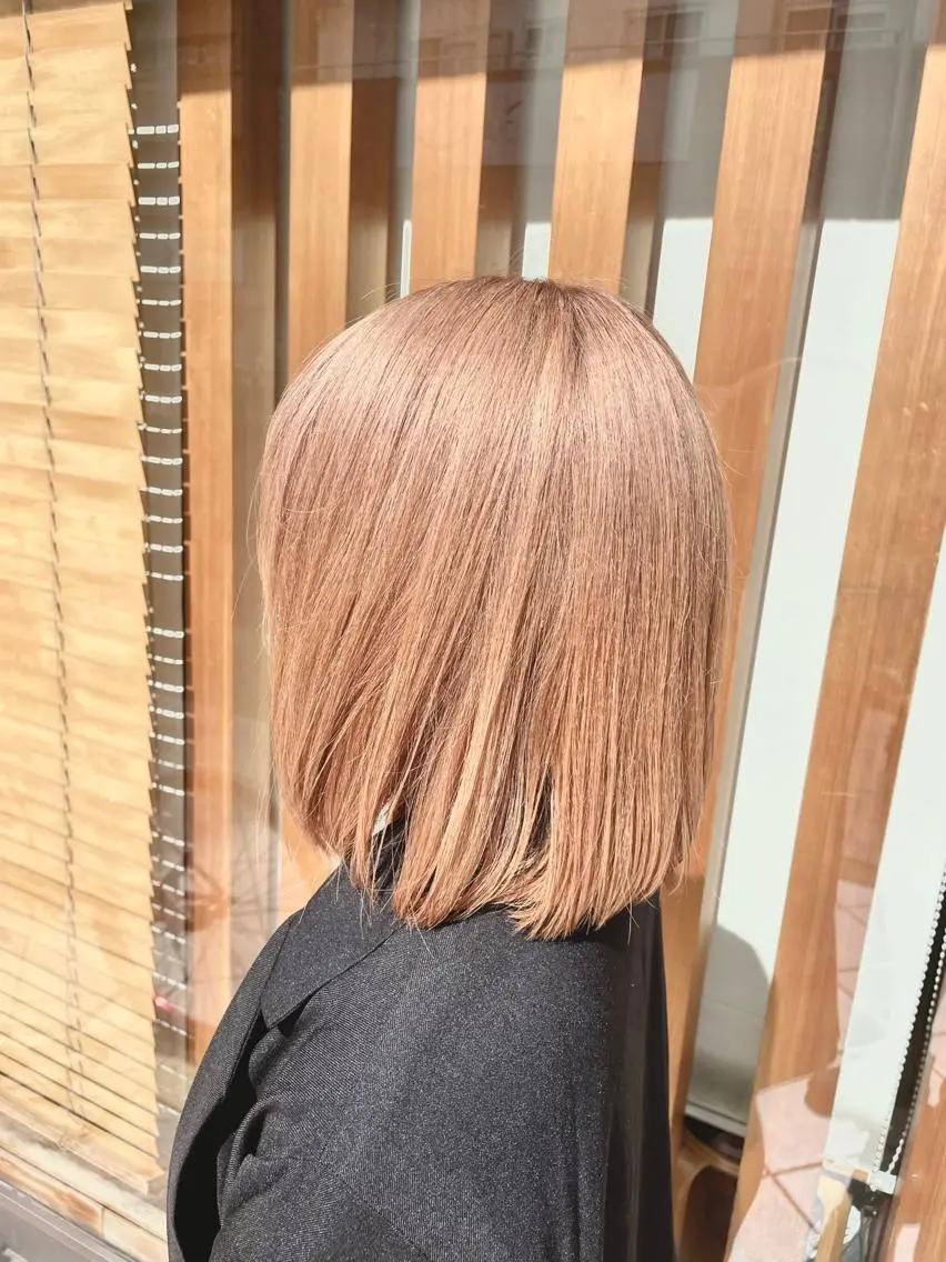 【再来限定】カット＋ブリーチ＋うるつやカラー　（ブリーチ以外でも対応可）　ブリーチ2回ご希望の場合はお申し付けください！の写真
