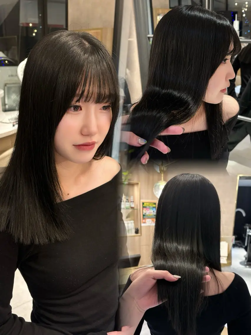 セミロング ヘアカラー 🩶kind虎井遥音 カットモデル募集🩶のヘアスタイル