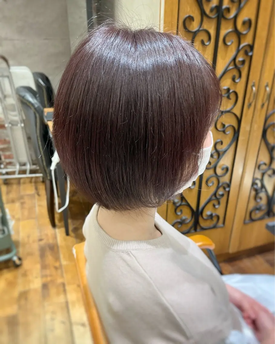 ショート カラー カット トリートメント 💍新宿ショート 💍岩田莉奈のヘアスタイル