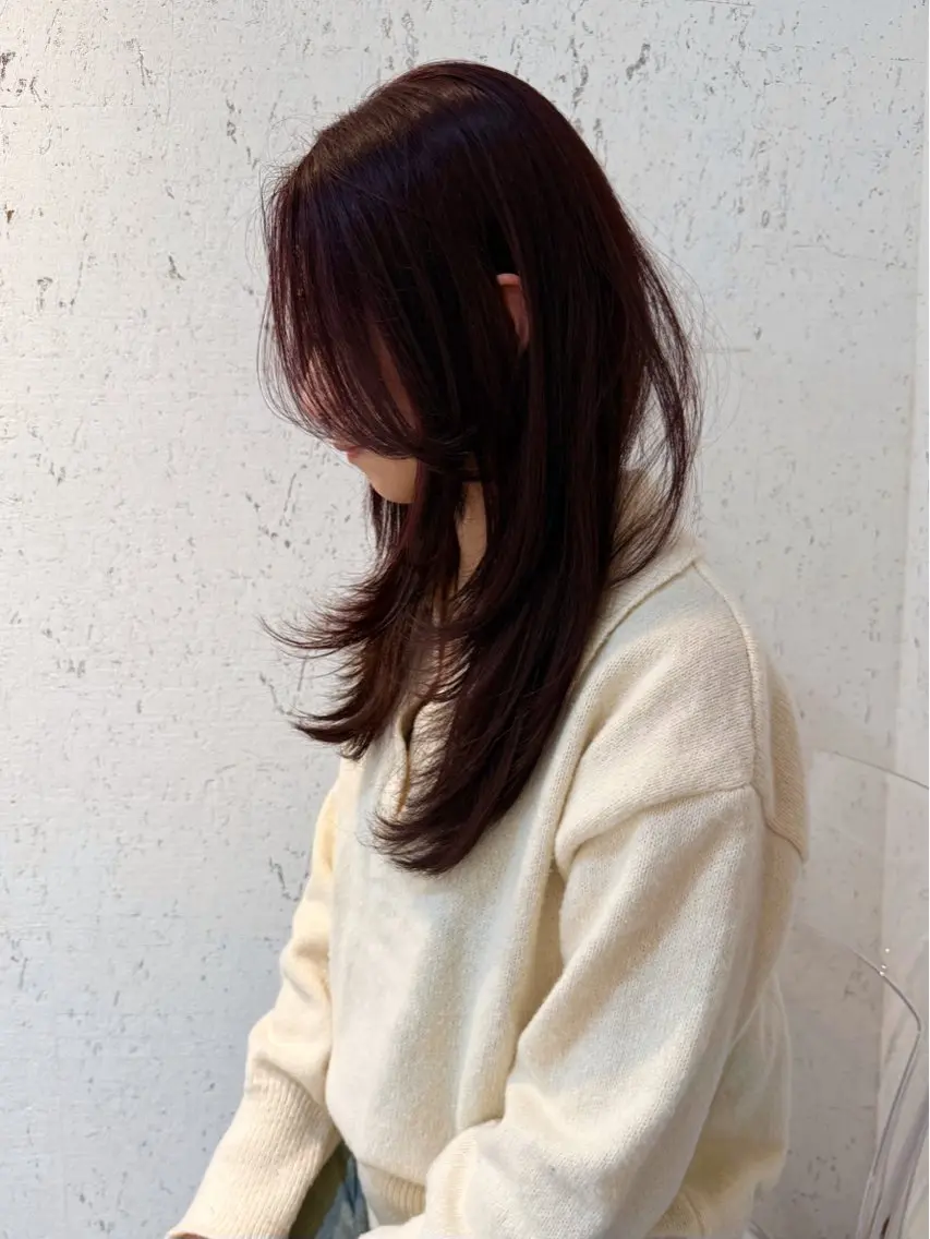 ミディアム カラー カット ヘアカラー トリートメント mai / linoah˚✧のヘアスタイル
