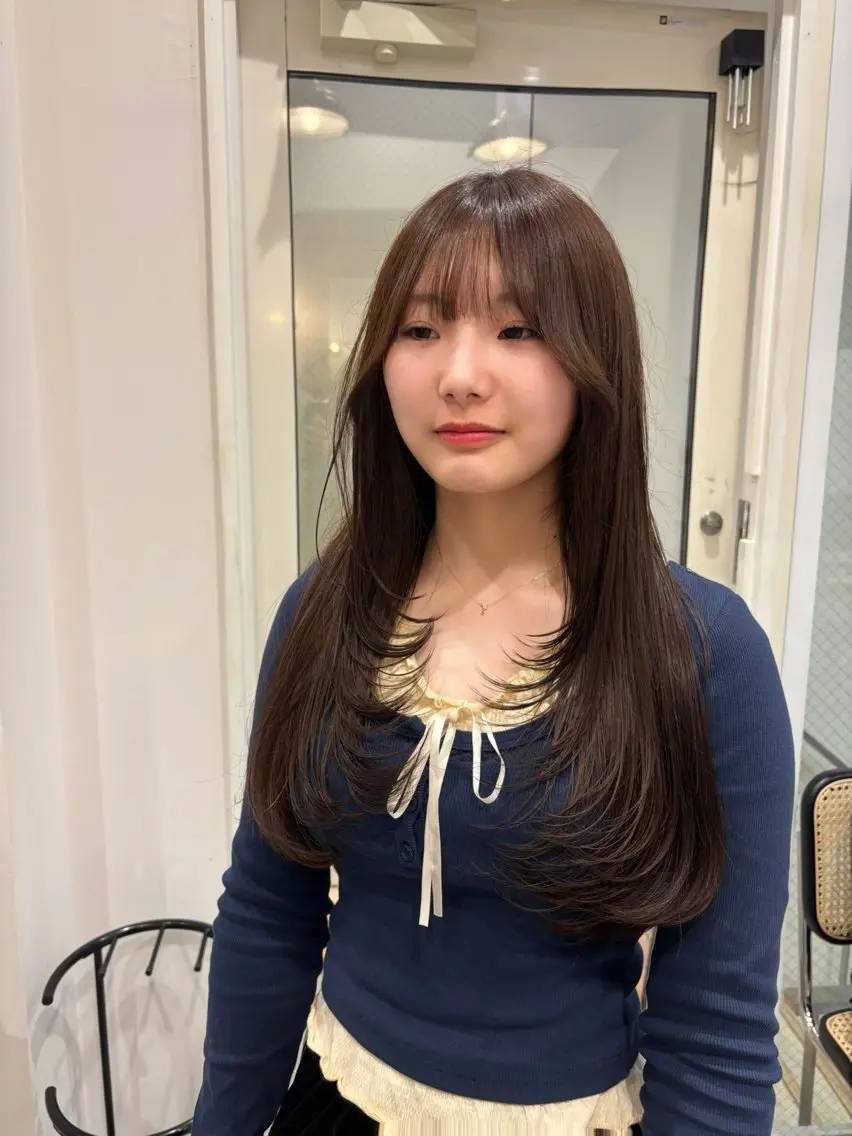ロング ロングレイヤー レイヤーカット ロング Keshiki大名 安部 真輝のヘアスタイル