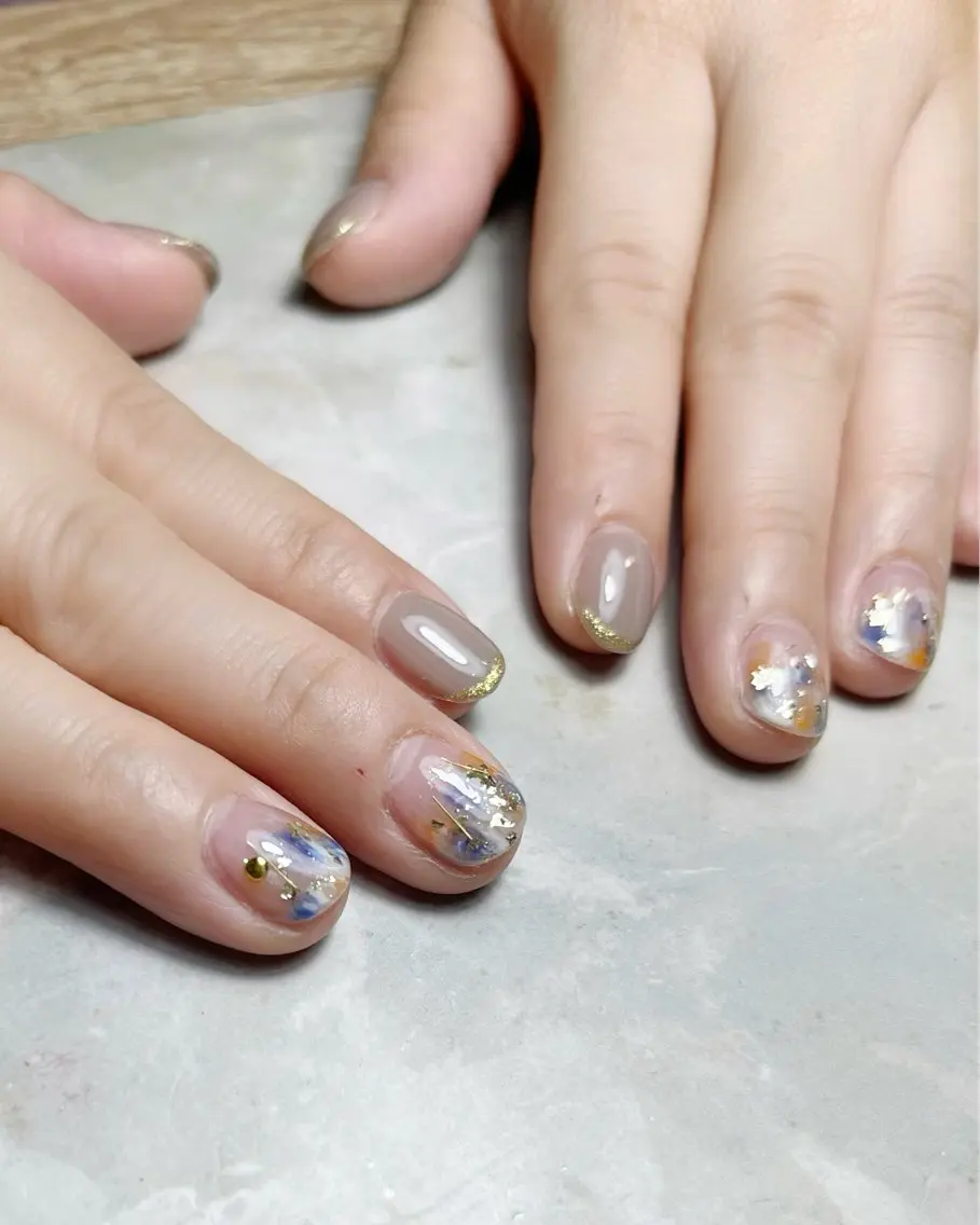 ネイル ニュアンスネイル ハンドネイル まつ毛&ネイル rikoのマツエク・マツパデザイン