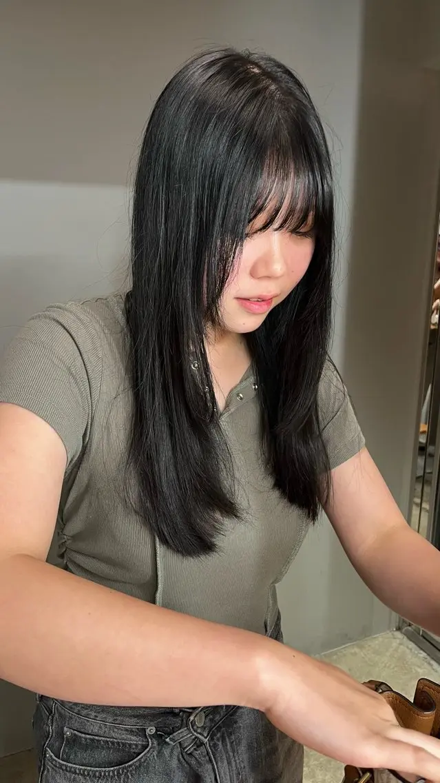 ロング ヘアカラー トリートメント ショートカットパー マ🫧kotoneのヘアスタイル