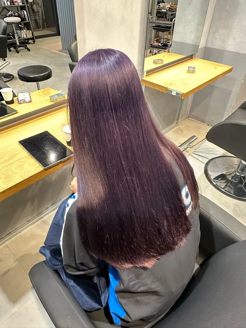 ロング カラー ヘアカラー トリートメント 🌟ハイライト/ハイ トーン🌟MIKIのヘアスタイル