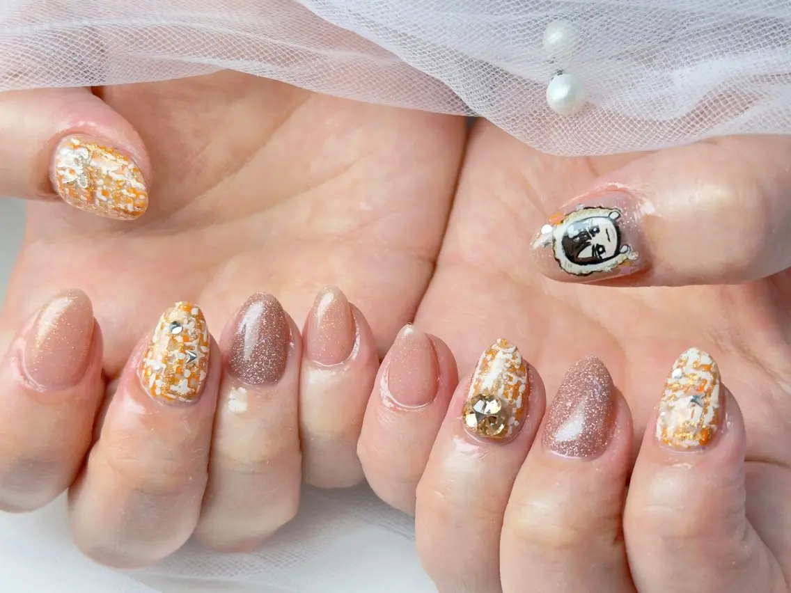 ネイル アートネイル ハンドネイル Queennail 北堀江AYAのネイルデザイン