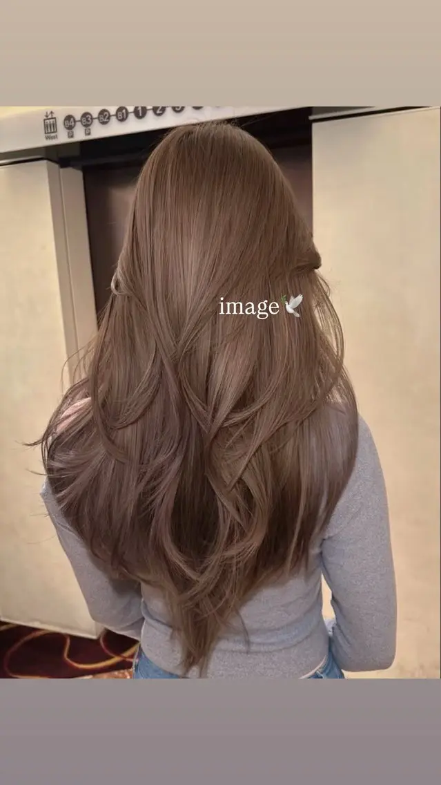 ロング カラー カット ヘアカラー トリートメント 透明感カラー🩵海外 ヘア/chiharuのヘアスタイル