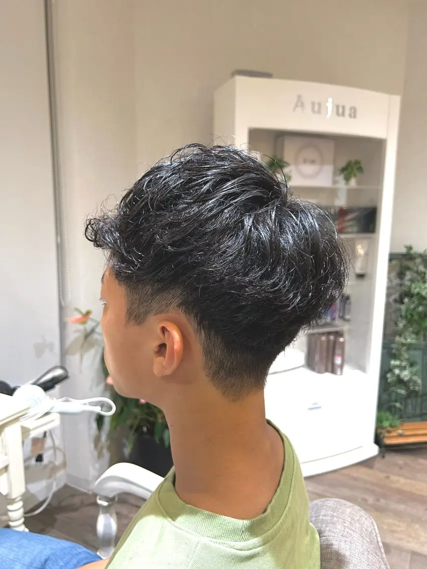 ショート キッズ くせ毛 永田 ショーン海哉のヘアスタイル