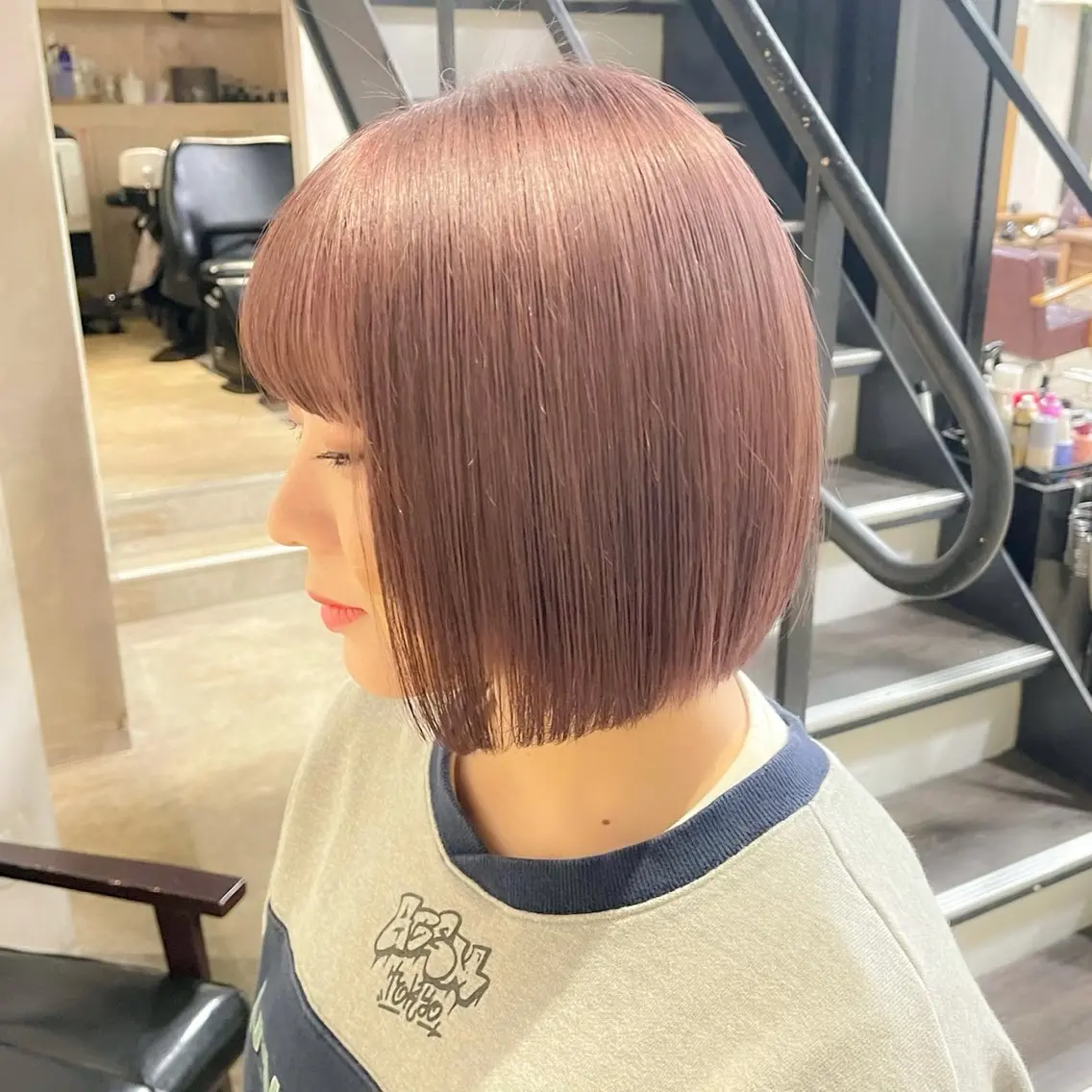 ショート ボブ ヘアカラー 垢抜け透明感カラー 🧚🏻♀️ミユウのヘアスタイル