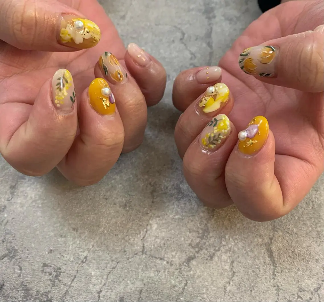 ネイル SUN Nailパラ ジェルフィルイン取扱のネイルデザイン