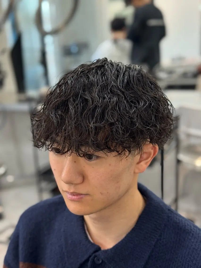 パーマ メンズ メンズパーマ 波巻きパーマ カット パーマ 大宮メンズ特化/パー マ職人/小川藍人のヘアスタイル