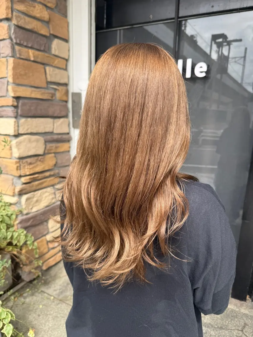 セミロング カラー カット ヘアカラー トリートメント 透明感カラー/パーマ 🌀アオノのヘアスタイル