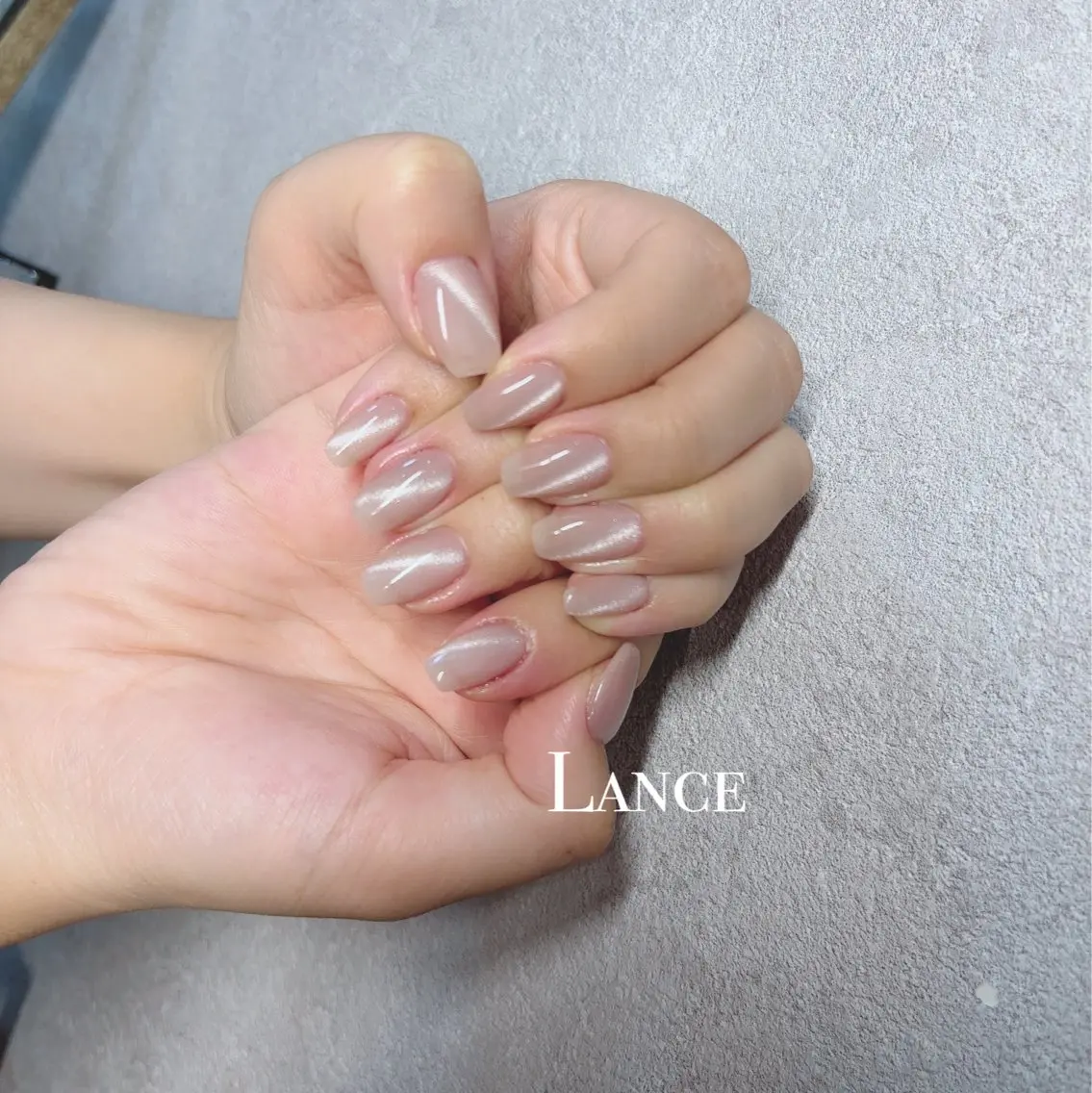 ネイル オーロラネイル フットネイル フレンチネイル キラキラネイル 韓国ネイル ハンドネイル Lance nailのネイルデザイン