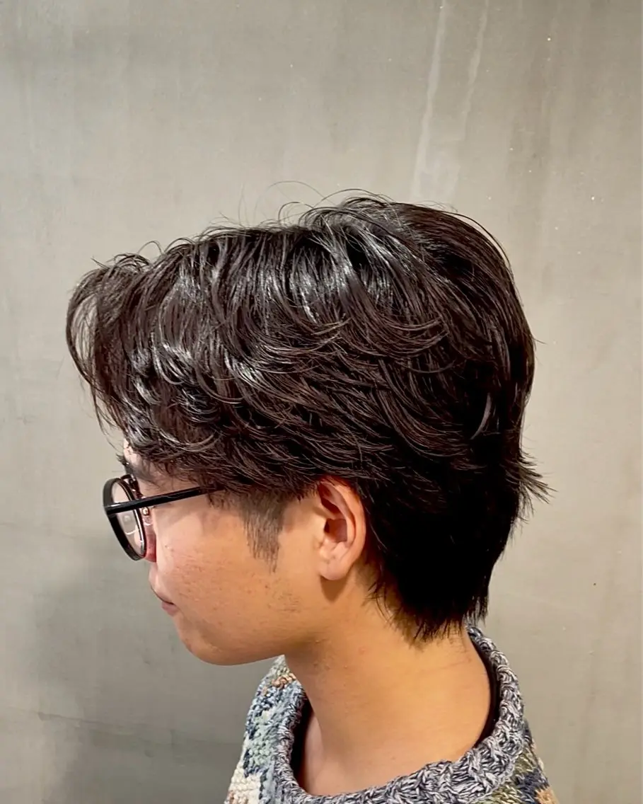 パーマ メンズ 田中 公亮のヘアスタイル