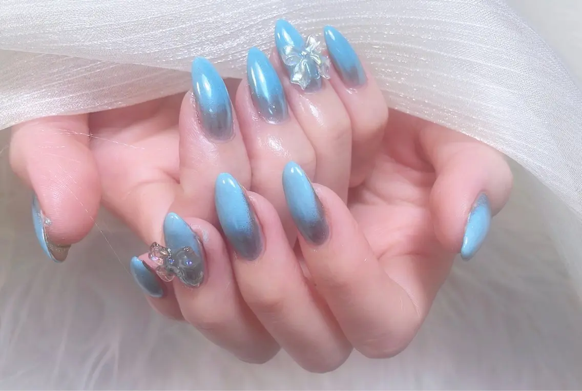 ネイル アニマル柄 チークネイル フラッシュネイル フラワーネイル フットネイル ハンドネイル B·U Nail大宮 長さだし専門店のネイルデザイン