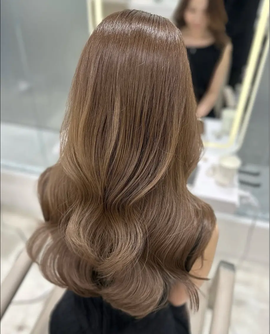 ロング ヘアカラー トリートメント ダブルカラー髪質改善 /Annaのヘアスタイル