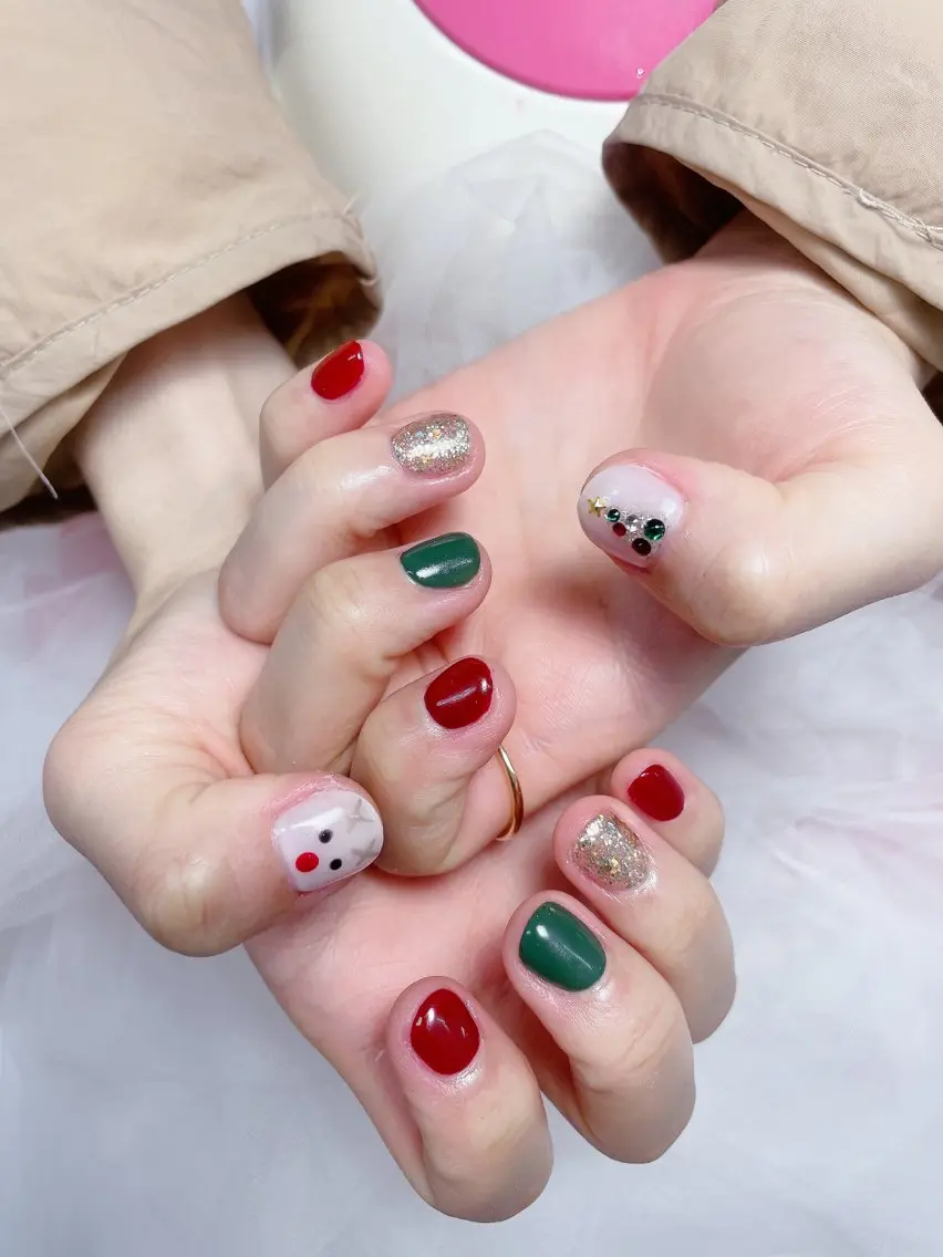 ネイル 冬ネイル クリスマス kirameki nailのネイルデザイン