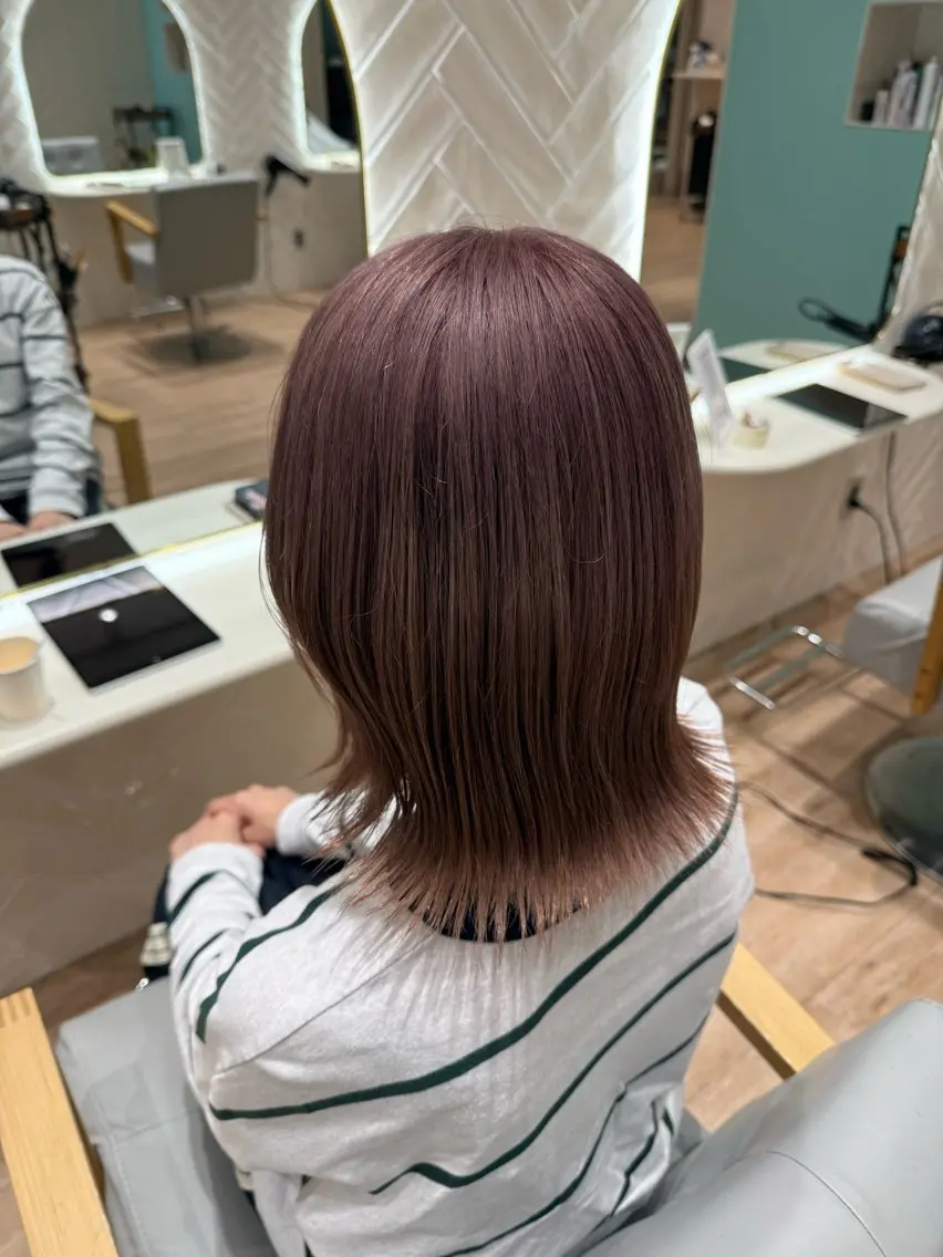 ミディアム カラー ヘアカラー ✨武蔵小杉💎カラー 💋YUMENO🩷のヘアスタイル