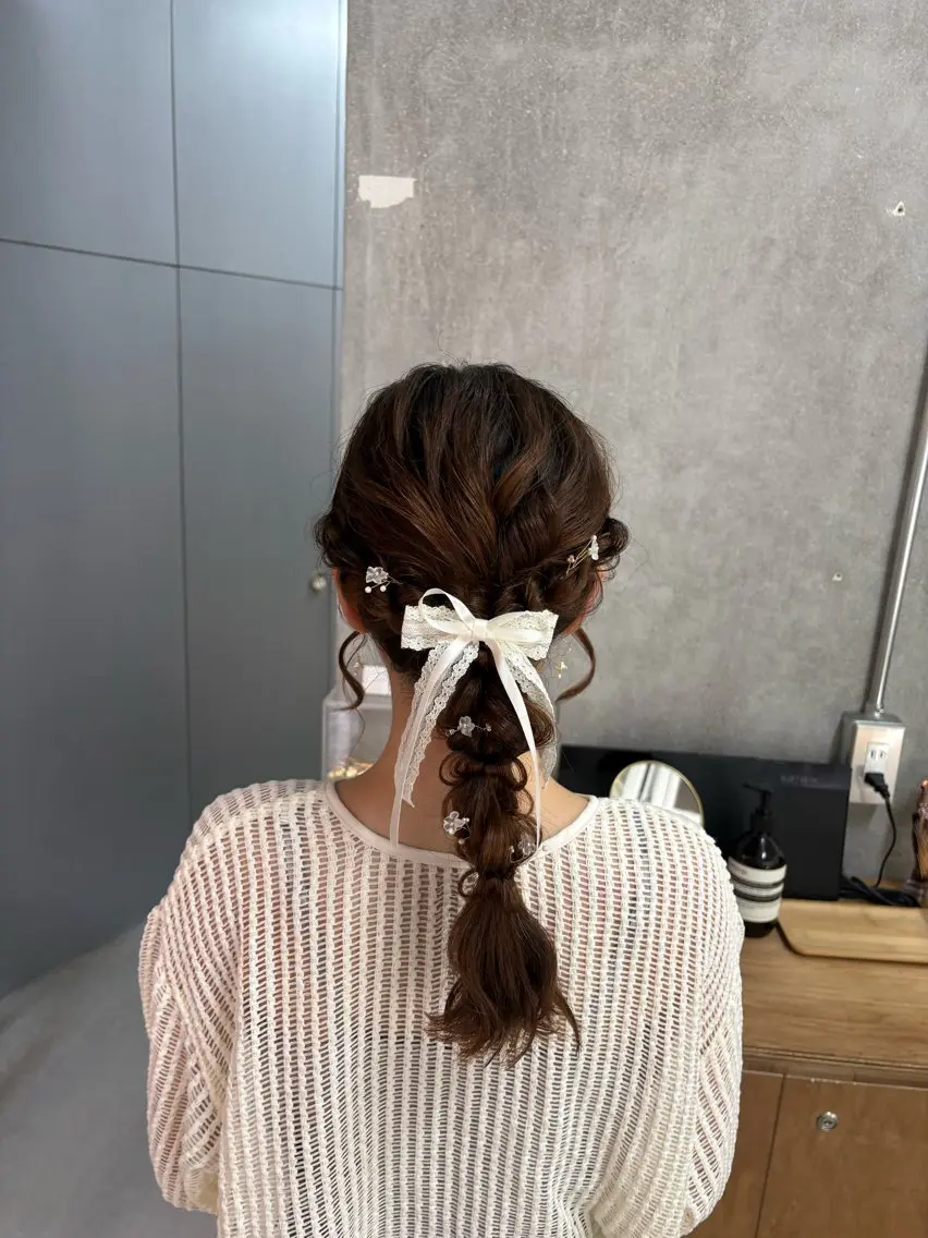 ヘアアレンジ ヘアセット Le'a  谷町🌱 ツボタホノカのヘアスタイル