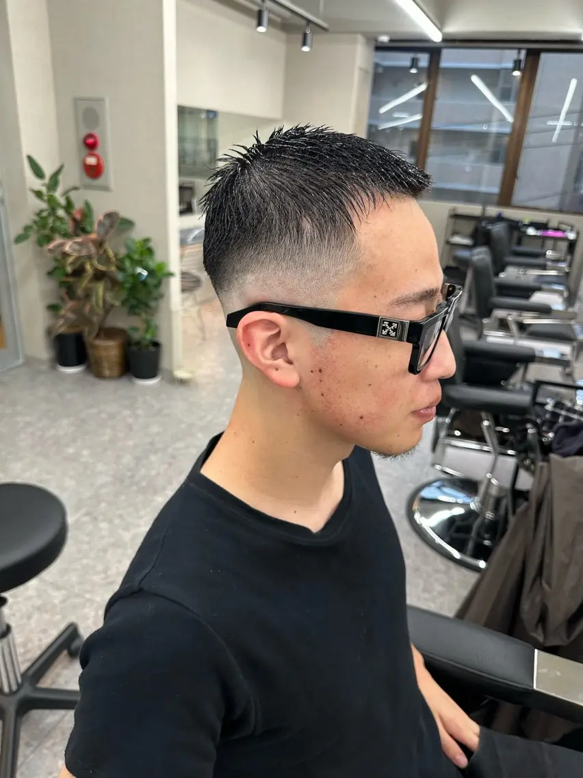 ショート メンズ メッシュパーマ支持率 ◎大宮/隼也のヘアスタイル