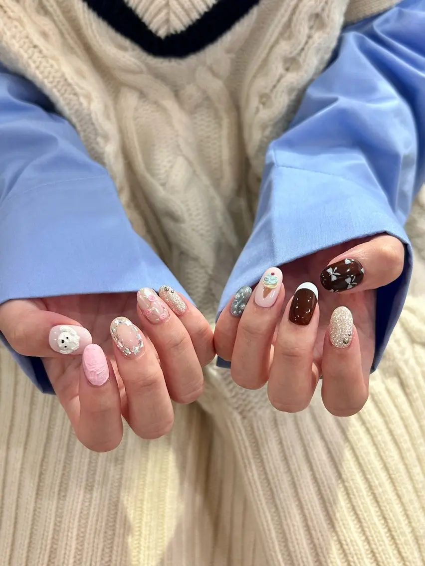 ネイル ハンドネイル Merci万代店 hashimotoのネイルデザイン