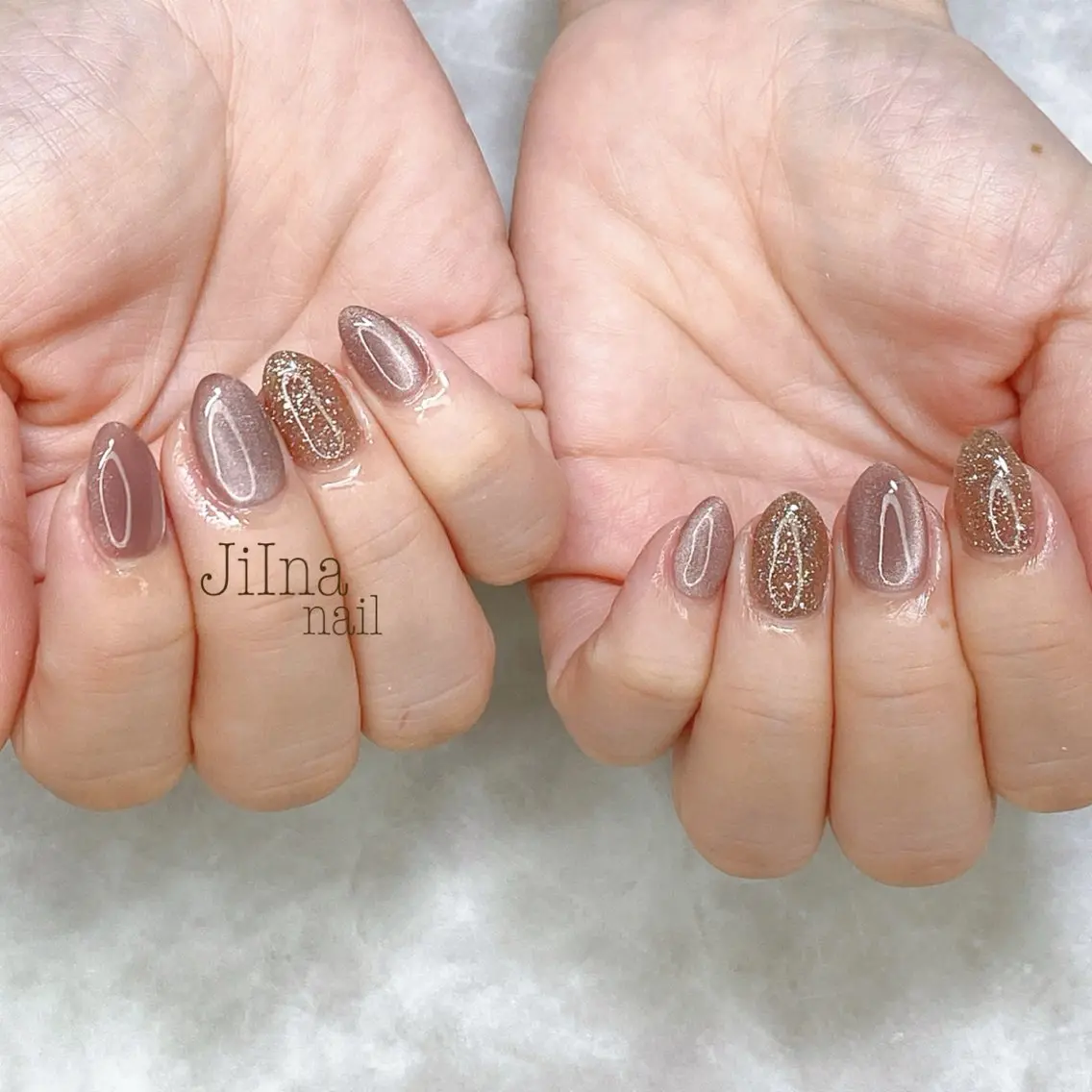 ネイル フラッシュネイル マグネットネイル JiIna nailのネイルデザイン