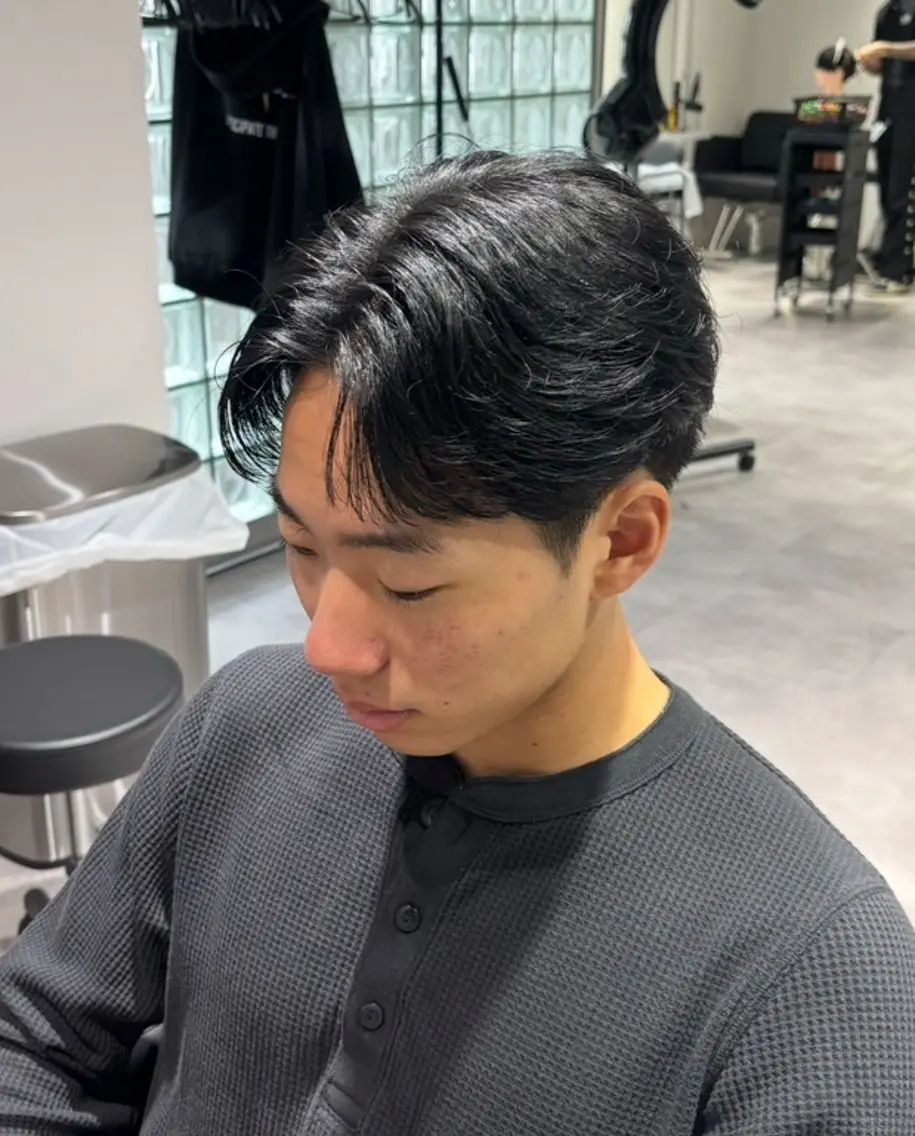 カラー メンズ カット メンズ縮毛矯正 ulus高森蓮のヘアスタイル
