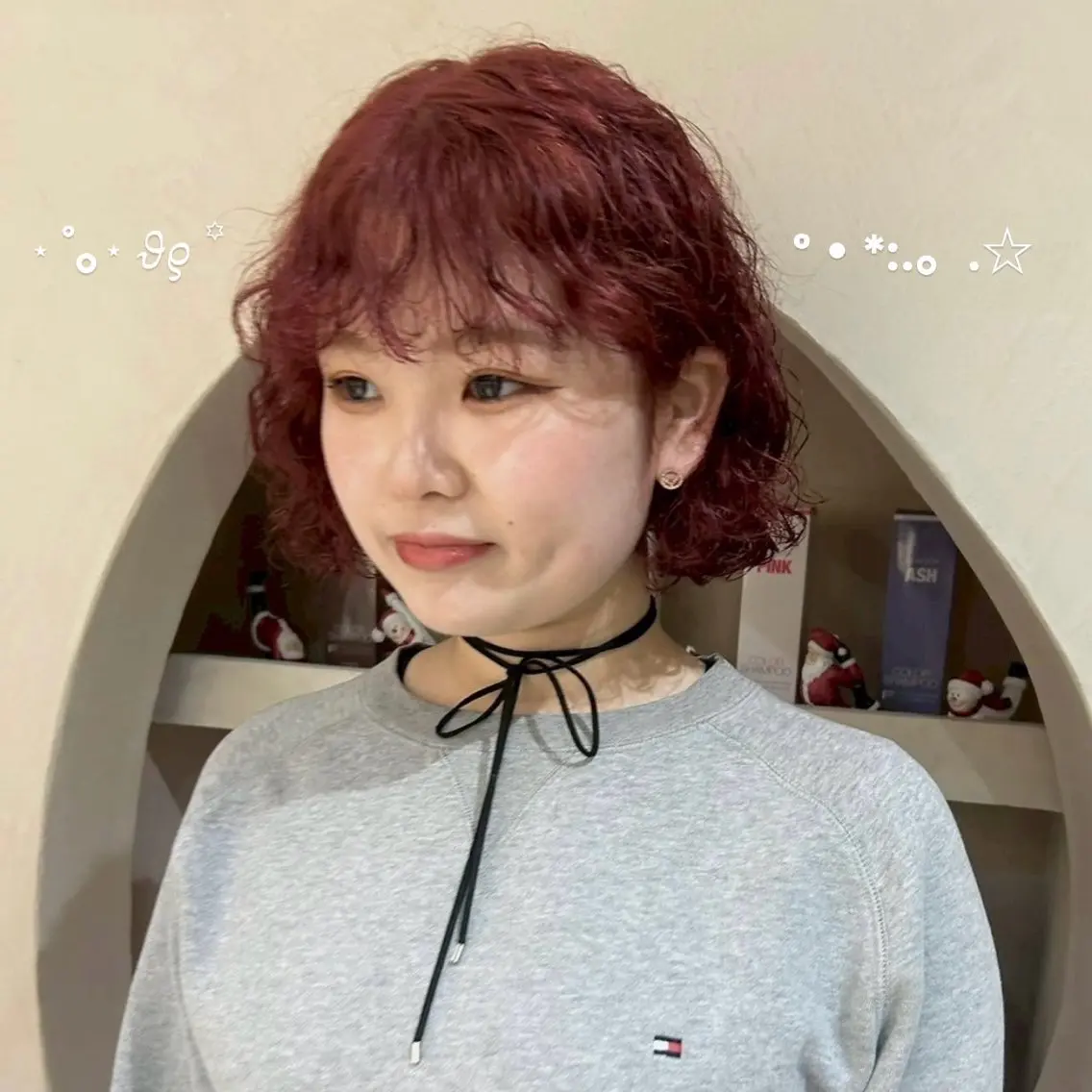ショート カラー 🎀【透明感カラー 縮毛矯正】さえ🎀のヘアスタイル
